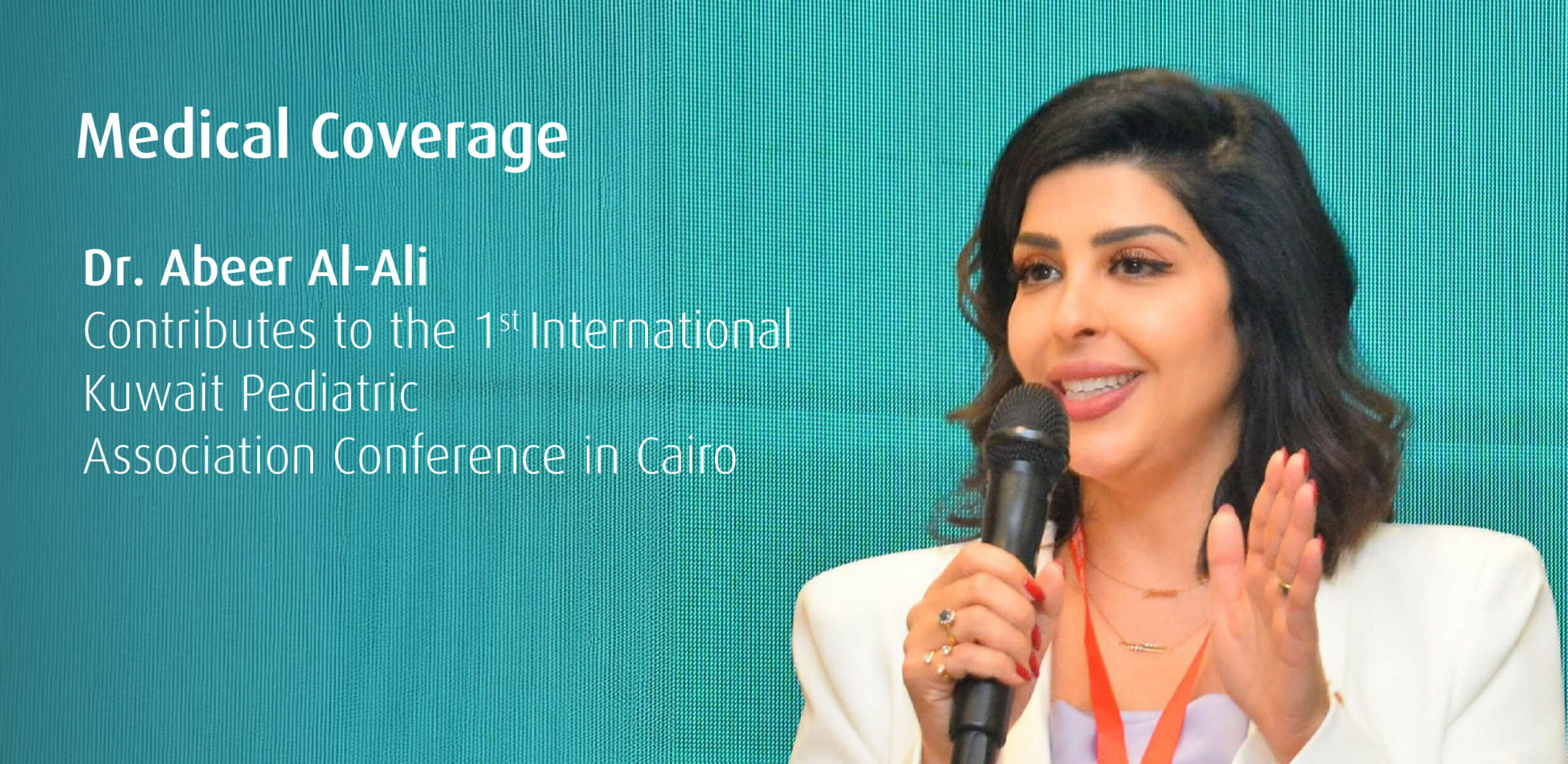 Taiba Hospital Recognizes Dr. Abeer Al-Ali’s Contribution at the 1st International Kuwait Pediatric Association Conference